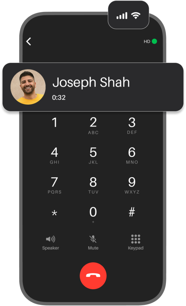 unlimited free calling over wi-fi or data